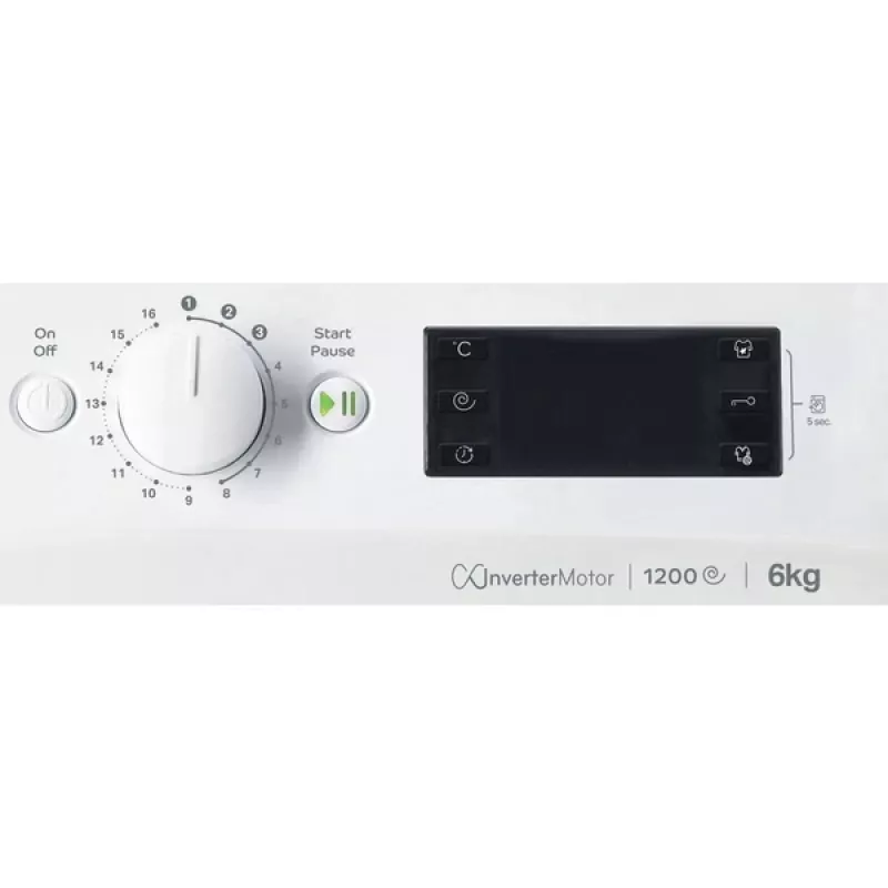 Lavadora Indesit MTWSE 61294 WK EE carga frontal 6 kg 1151 rpm blanca