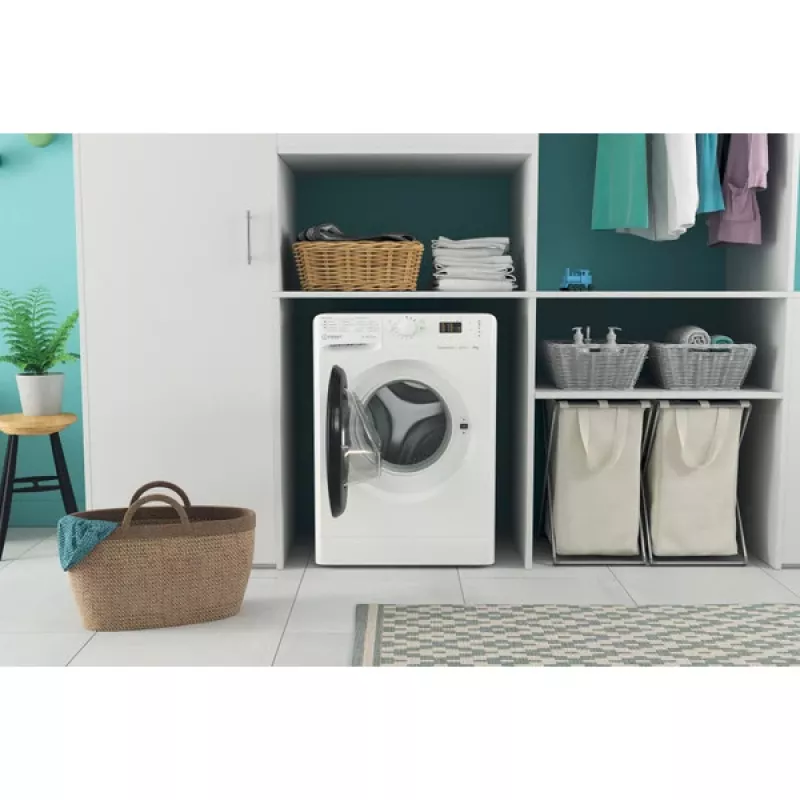 Lavadora Indesit MTWSA 61294 WK EE de carga frontal 6 kg 1151 rpm blanca