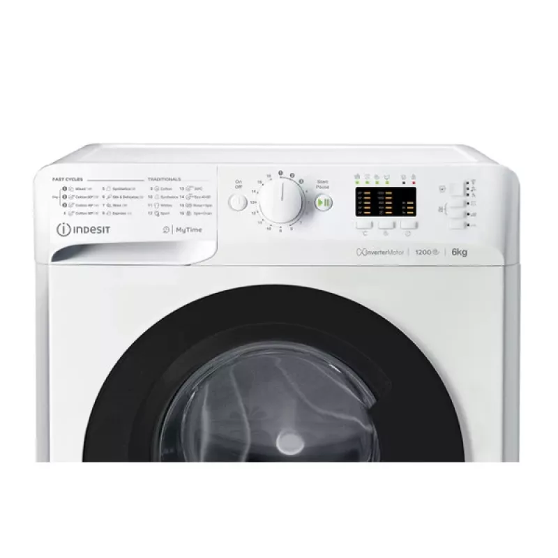 Lavadora Indesit MTWSA 61294 WK EE de carga frontal 6 kg 1151 rpm blanca