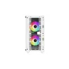 Caja de PC DeepCool CC360 WH ARGB Mini Tower blanca — Micro-ATX/Mini-ITX, cristal templado, 2x 3,5