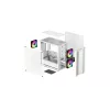 Caja de PC DeepCool CC360 WH ARGB Mini Tower blanca — Micro-ATX/Mini-ITX, cristal templado, 2x 3,5