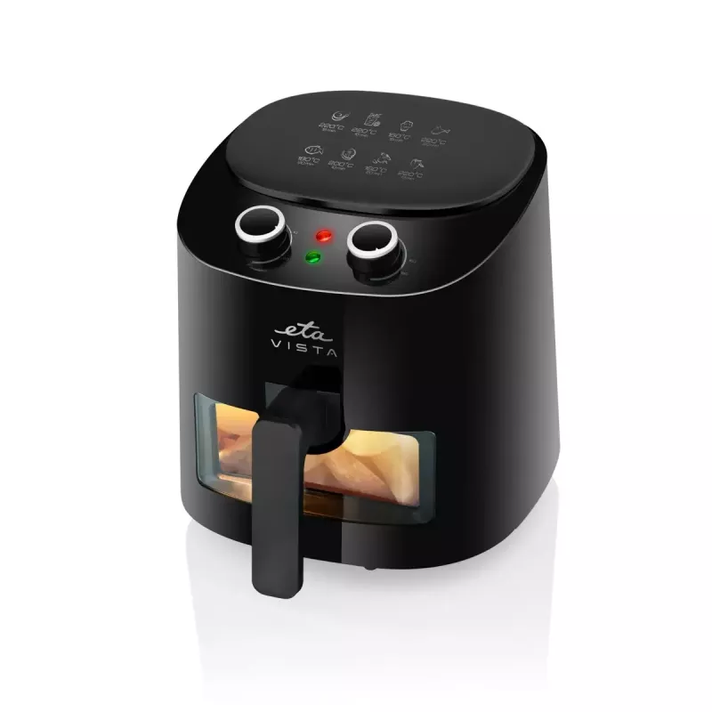 Freidora de aire ETA ETA016890000, aparato de sobremesa 1300W, 4,3 L, negra