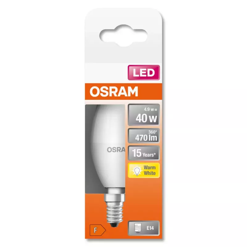 Lámpara LED Ledvance STAR 5 W E14, 2700 K blanco cálido, 470 lm