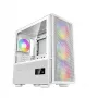 DeepCool CH560 Digital WH caja de PC Mid-Tower, E-ATX/ATX, cristal templado, 3 ventiladores ARGB de 140 mm, pantalla de estado digital, USB-C, blanca