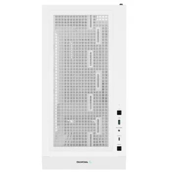 Caja de PC DeepCool CH560 DIGITAL WH Midi-Tower — Blanco, EATX/ATX, cristal templado, ventiladores RGB, USB-C
