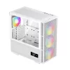 DeepCool CH560 Digital WH caja de PC Mid-Tower, E-ATX/ATX, cristal templado, 3 ventiladores ARGB de 140 mm, pantalla de estado digital, USB-C, blanca