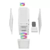 DeepCool CH560 Digital WH caja de PC Mid-Tower, E-ATX/ATX, cristal templado, 3 ventiladores ARGB de 140 mm, pantalla de estado digital, USB-C, blanca