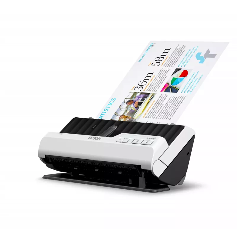 Epson DS-C330 escáner de alimentación ADF + 600 x 600 DPI A4 negro, blanco