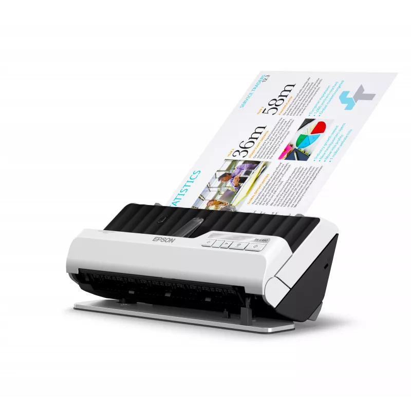 Epson DS-C490 escáner de alimentación ADF + 600 x 600 DPI A4 negro, blanco