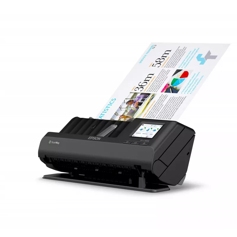 Epson ES-C380W escáner de alimentación ADF + 600 x 600 DPI A4 negro