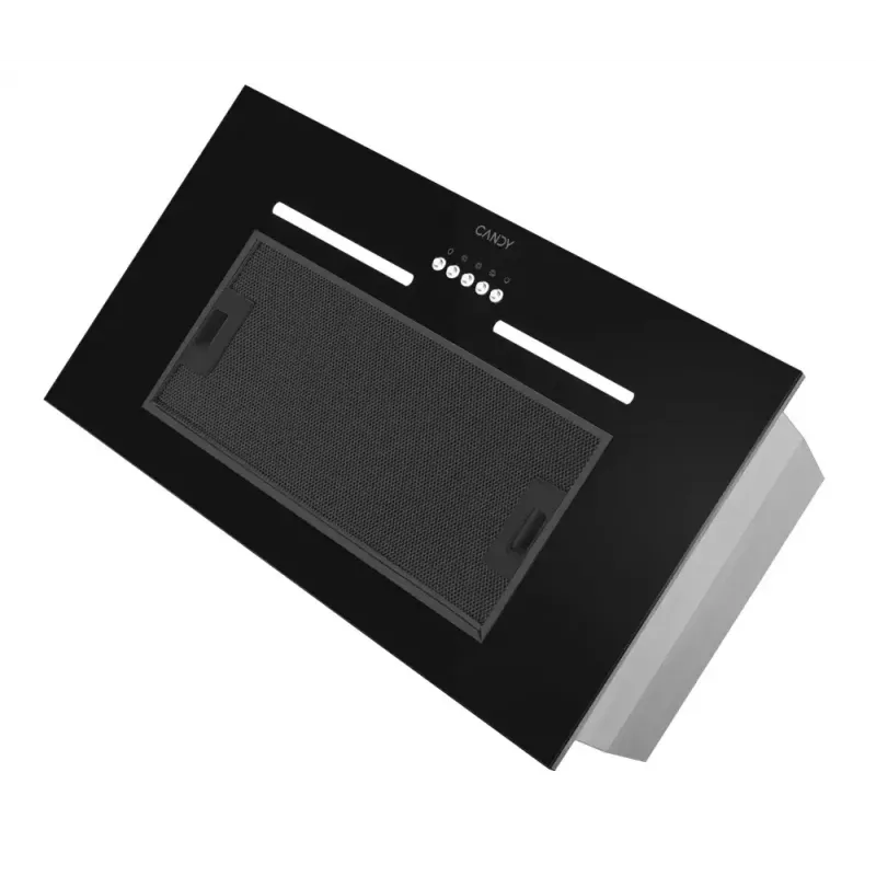 Campana extractora integrable CANDY CPY5MBG, 520 mm, 298 m³/h, cristal negro, extracción/recirculación