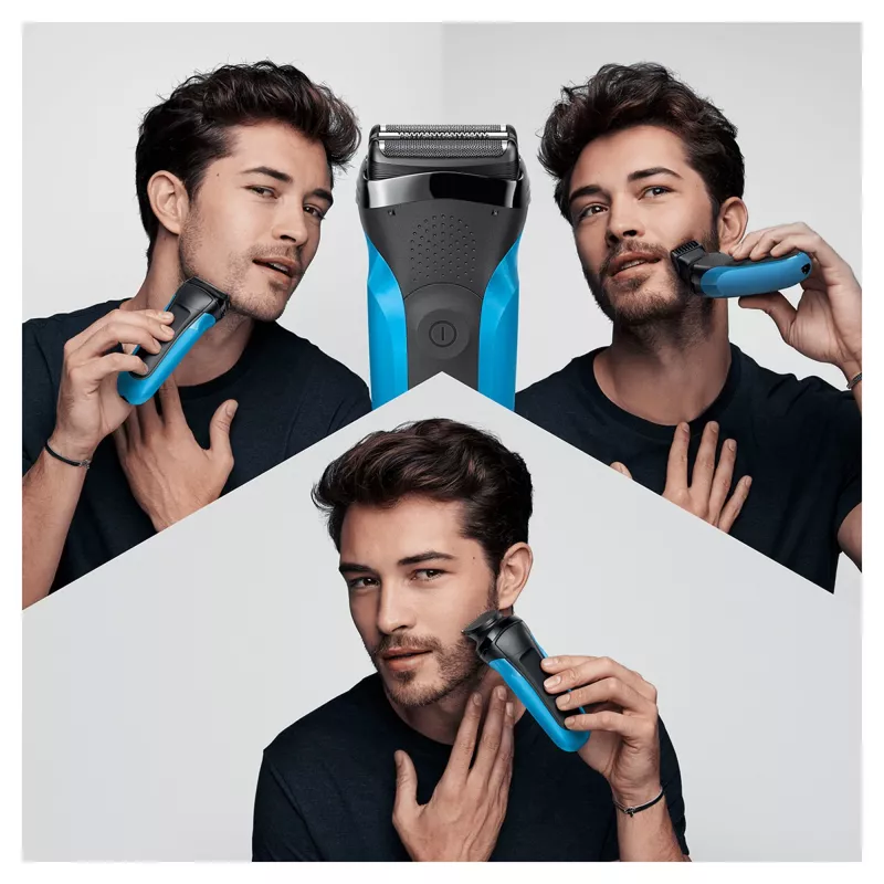 Braun Series 3 310BT afeitadora eléctrica – afeitadora de lámina húmeda y seca con accesorios recortadores de barba
