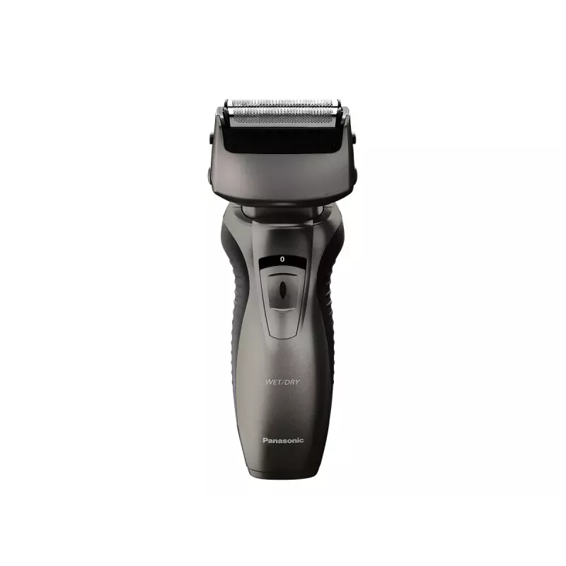 Panasonic ES-RW33 afeitadora eléctrica de láminas, Wet & Dry, inalámbrica, recortadora desplegable, autonomía de 30 min, negro/plateado