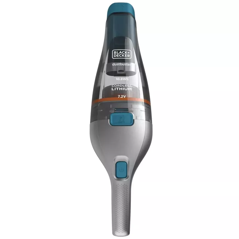 Black & Decker NVC215WA-QW DustBuster aspirador de mano inalámbrico, capacidad de polvo 0,3 l, 1500 mAh de iones de litio, filtro lavable, azul/gris