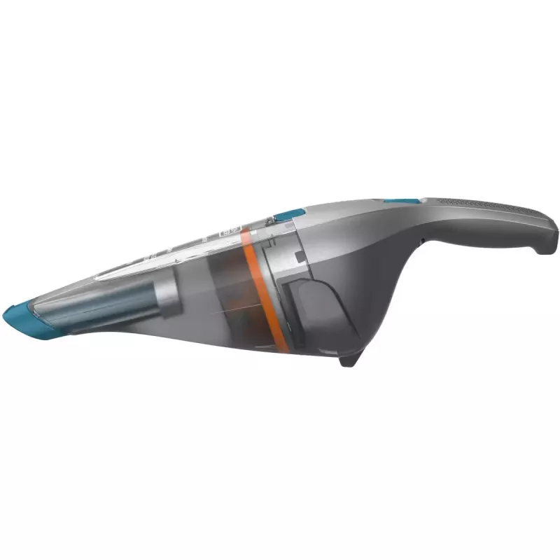 Black & Decker NVC215WA-QW DustBuster aspirador de mano inalámbrico, capacidad de polvo 0,3 l, 1500 mAh de iones de litio, filtro lavable, azul/gris