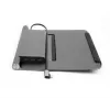 Acer HP.DSCAB.012 soporte para portátil con docking 5 en 1 (USB-C, HDMI, 3x USB-A), para portátiles de 11,6 a 15,6 pulgadas, aluminio, plateado, 270 x 45 x 300 mm