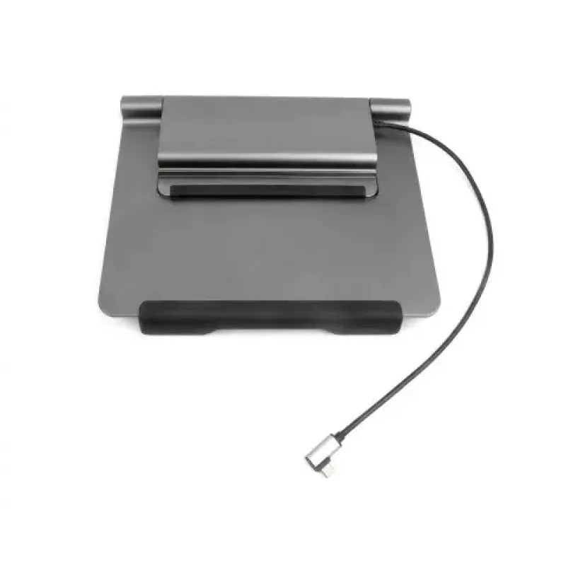 Acer HP.DSCAB.012 soporte para portátil con docking 5 en 1 (USB-C, HDMI, 3x USB-A), para portátiles de 11,6 a 15,6 pulgadas, aluminio, plateado, 270 x 45 x 300 mm