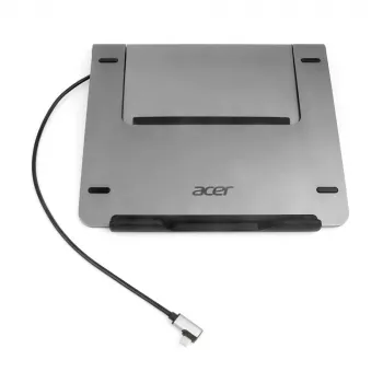 Soporte para portátil Acer HP.DSCAB.012 para portátiles de 11,6–15,6 inch, plateado, 270×45×300 mm, 0,821 kg