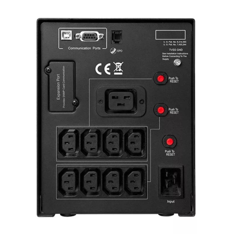 CyberPower PR2200ELCDSL SAI (sistema de alimentación ininterrumpida) line-interactive 2,2 kVA 1980 W 9 tomas AC