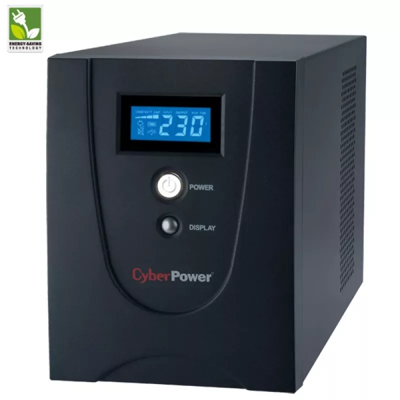 CyberPower Value2200EILCD SAI line-interactive, 2200 VA (2,2 kVA), 1320 W, 6x IEC C13, AVR, LCD, USB, torre, 230 V