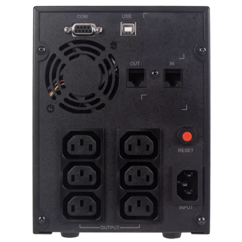 CyberPower Value2200EILCD SAI line-interactive, 2200 VA (2,2 kVA), 1320 W, 6x IEC C13, AVR, LCD, USB, torre, 230 V