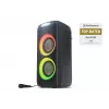 Sharp PS-949 XParty Street Beat altavoz para fiestas, 132 W, Bluetooth 5.0, batería integrada, 12 h de reproducción, IPX4, USB/AUX, espectáculo de luces LED, negro