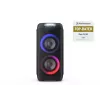 Sharp PS-949 XParty Street Beat altavoz para fiestas, 132 W, Bluetooth 5.0, batería integrada, 12 h de reproducción, IPX4, USB/AUX, espectáculo de luces LED, negro
