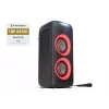 Sharp PS-949 XParty Street Beat altavoz para fiestas, 132 W, Bluetooth 5.0, batería integrada, 12 h de reproducción, IPX4, USB/AUX, espectáculo de luces LED, negro