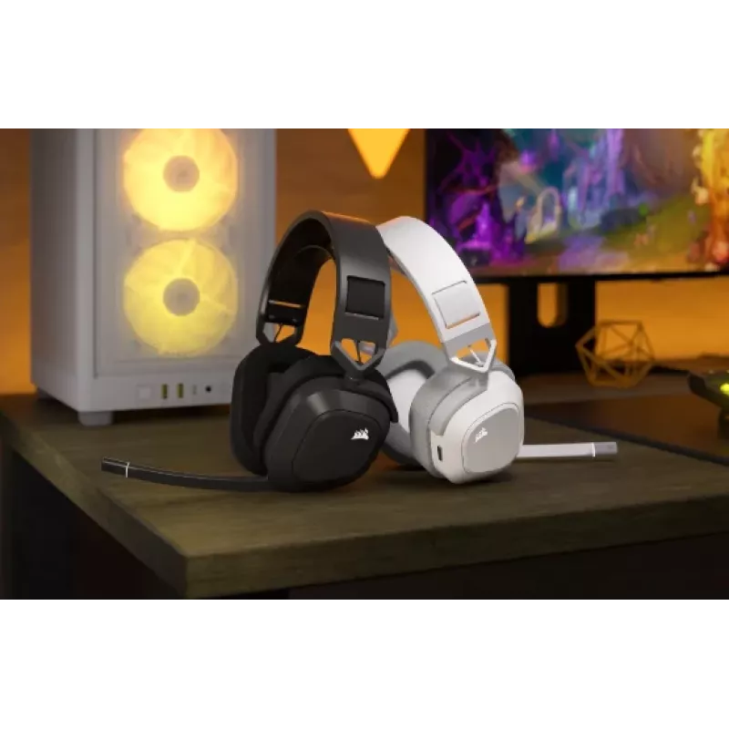 CORSAIR auriculares gaming HS80 Max - inalámbricos - gris acero