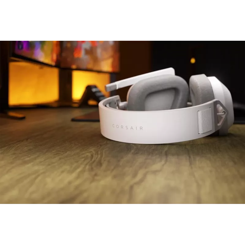 CORSAIR auriculares gaming HS80 MAX – inalámbricos – blanco