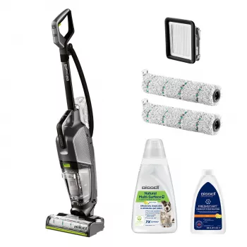 Bissell CrossWave Hydrosteam Pet Pro aspirador de batería AC aspirador en húmedo y seco sin bolsa 0 L 1100 W negro, plateado