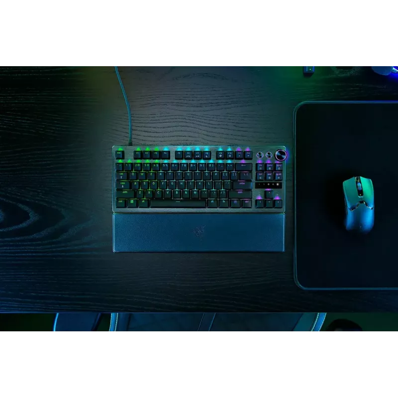 Teclado Razer Huntsman V3 Pro Tenkeyless interruptor óptico RGB negro