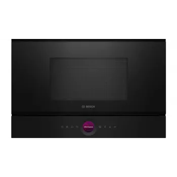 Microondas de integración Bosch Serie 8 BFL7221B1 — 900 W, 21 L, control táctil, negro