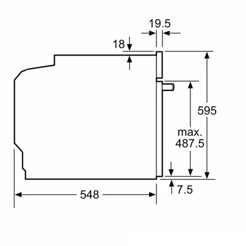 Horno de integración Bosch HBG7721W1S, eléctrico, pirolítico