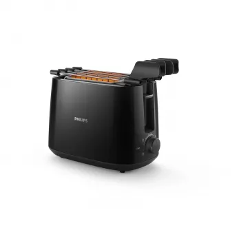 Philips Daily Collection HD2583/90 Tostadora 8 8 rebanada(s) 600 W Negro