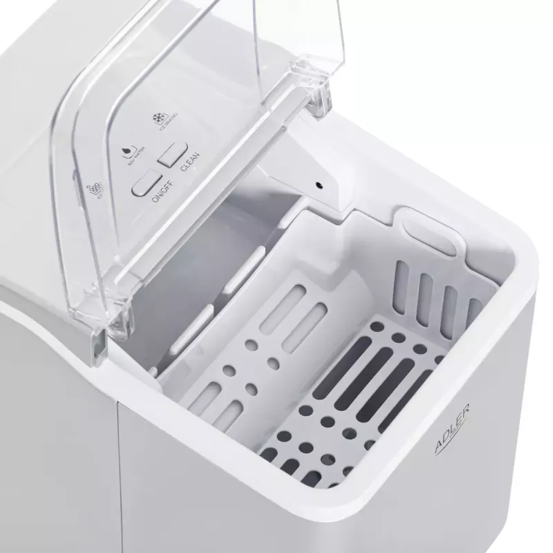 Máquina de cubitos de hielo Adler AD 8086 Potencia 100 W Plata