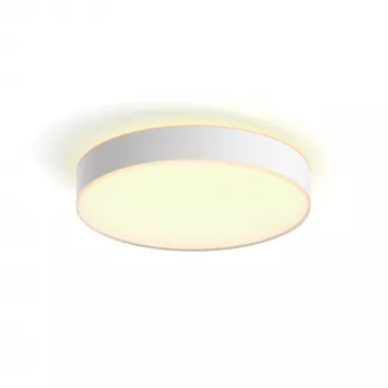 Lámpara de techo inteligente Philips Hue White Ambience Enrave grande, Bluetooth, blanca, LED, metal, bombilla no reemplazable