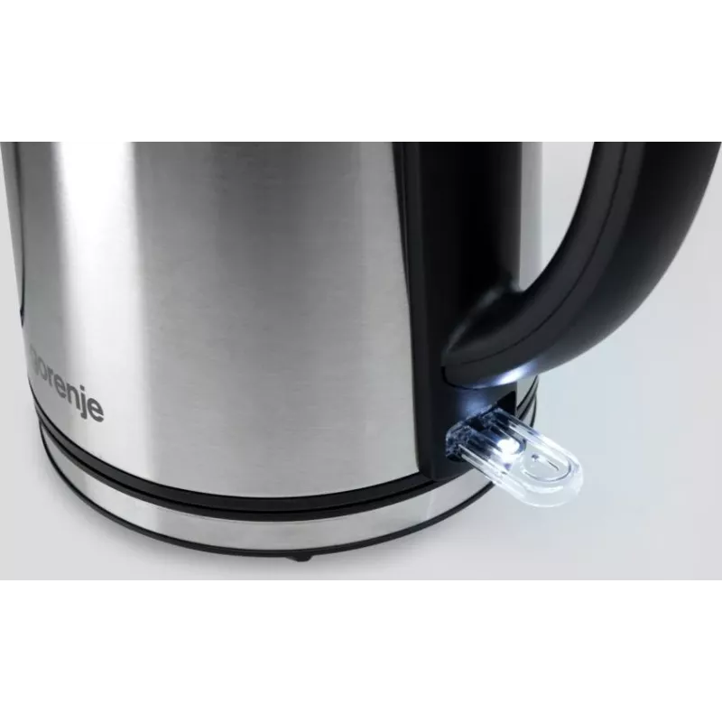 Gorenje K15DWS Hervidor 1,5 l 2200 W Negro, Acero inoxidable