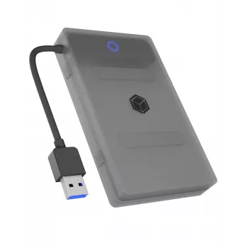 ICY BOX IB-AC603b-U3 Carcasa para HDD/SSD Antracita, Negro 2,5