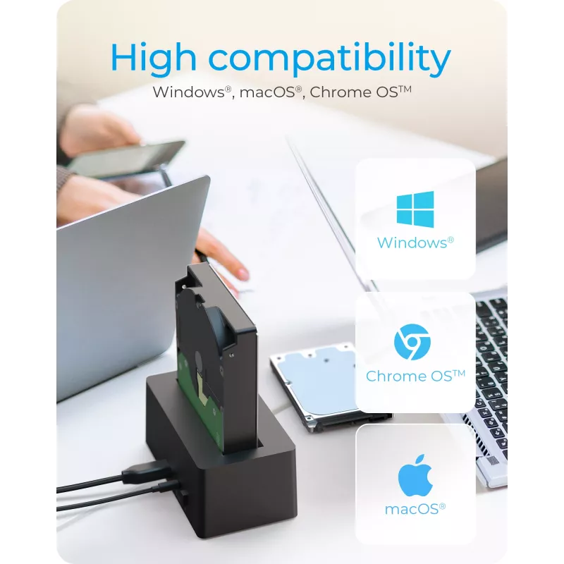 ICY BOX IB-1121-U3 USB 3.2 Gen 1 (3.1 Gen 1) Type-A Negro