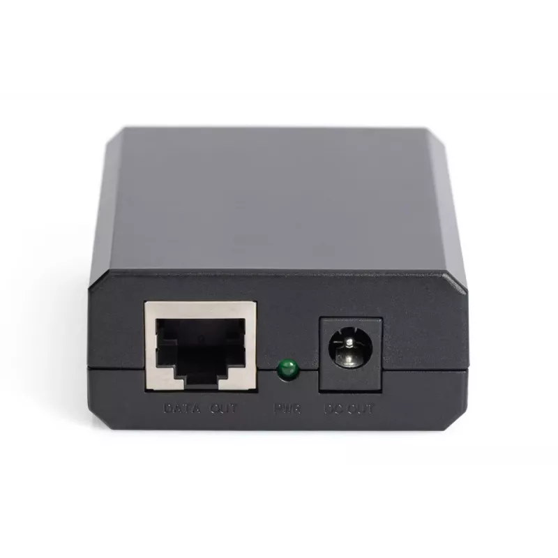 DIGITUS Splitter Gigabit PoE+, 10/100/1000 Mbit/s, 24 W Entrada: 802.3at PoE, Salida: 5V/2A, 9V/2A, 12V/2A, Carcasa de plástico, negro