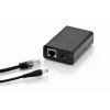 DIGITUS Splitter Gigabit PoE+, 10/100/1000 Mbit/s, 24 W Entrada: 802.3at PoE, Salida: 5V/2A, 9V/2A, 12V/2A, Carcasa de plástico, negro
