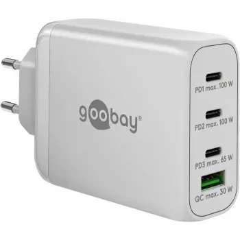 Goobay Cargador 65556 Interior Cargador rápido AC para portátil smartphone