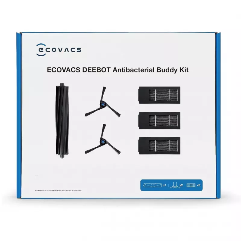 Kit de accesorios Ecovacs DKT060099 para robot aspirador Negro 6 uds.