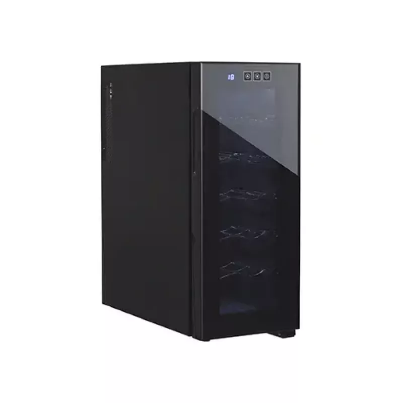 Enfriador de vino termoeléctrico Adler AD 8083 — 12 botellas, de libre instalación, negro, 33 L, 12–18 °C