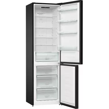 Gorenje NRK6202EBXL4 Frigorífico combi independiente 331 L Negro