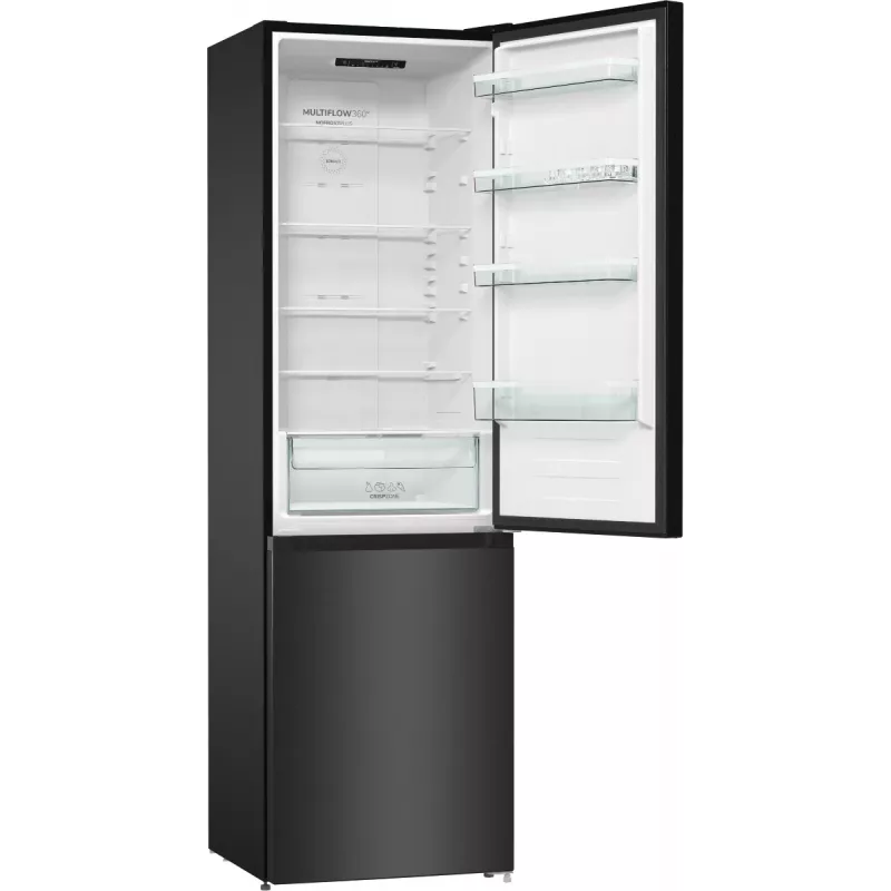 Gorenje NRK6202EBXL4 Frigorífico combi independiente 331 L Negro