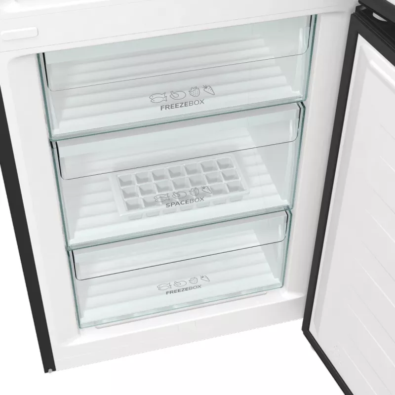 Gorenje NRK6202EBXL4 Frigorífico combi independiente 331 L Negro