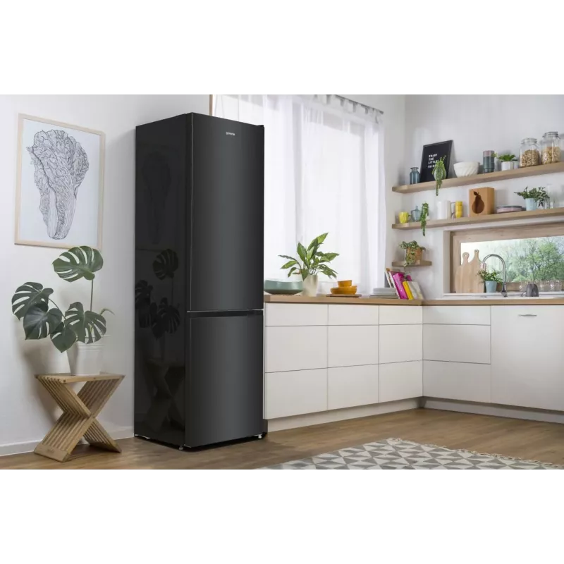Gorenje NRK6202EBXL4 Frigorífico combi independiente 331 L Negro
