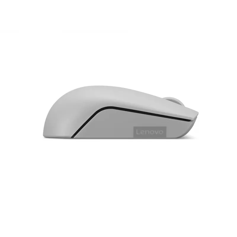 Ratón inalámbrico Lenovo Compact Arctic Grey — Ambidiestro, RF inalámbrico, 1000 DPI, 3 botones, alimentado por pilas